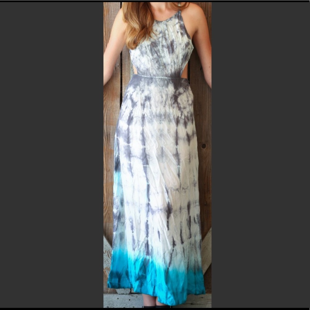 Beautiful blue tie-dye maxi dress from Free People